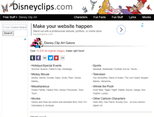 Tablet Screenshot of disneyclips.com